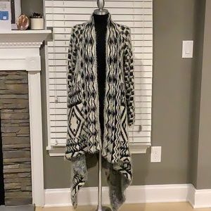 Unique Mechant Drapey Asymmetrical Sweater Coat - Size Large